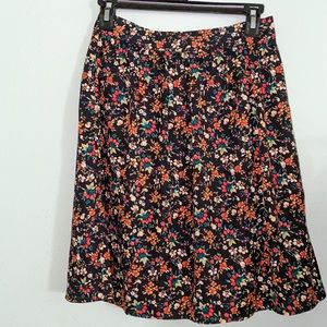 J. Crew Mercantile Floral Midi Skirt